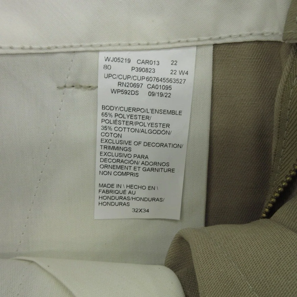 Dickies Cargo Pants Mens 32x34 Relaxed Fit Straight Leg Wrinkle Resistant New
